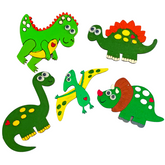 Dinosaur Fridge Magnets Painting